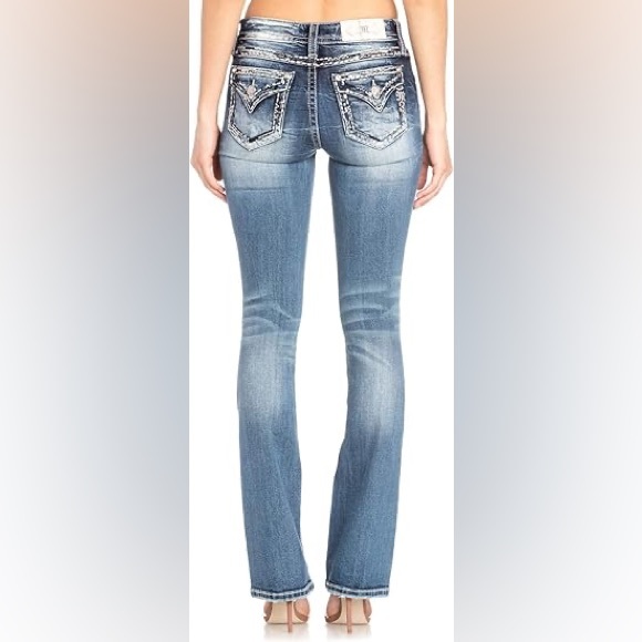 Miss Me jeans embellished skinny bootcut pants size 26 - Picture 3 of 4